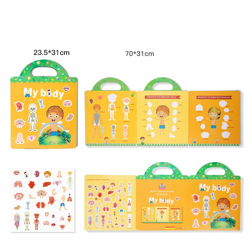 Reusable Sticker Book for Kids | Peel & Play Activity Book with Scenes (Dinosaurs, Space, Animals & More) - Image 10
