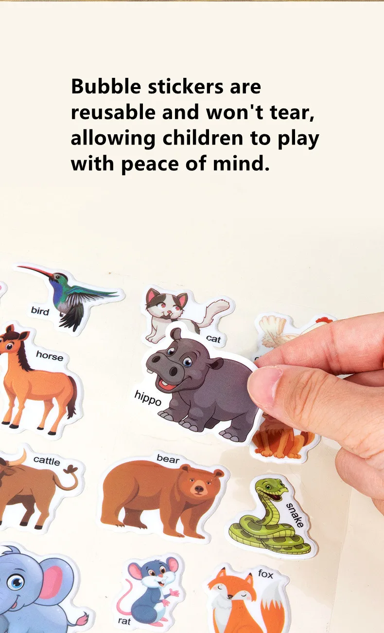 Reusable Sticker Book for Kids | Peel & Play Activity Book with Scenes (Dinosaurs, Space, Animals & More) - Image 17